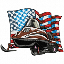 Ski Embroidery Design 2 Ski Embroidery Design 2